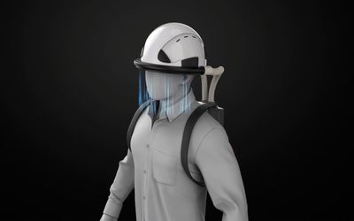 An invisible mask? Wearable air curtain, treated to kill viruses, blocks 99.8 percent of aerosols